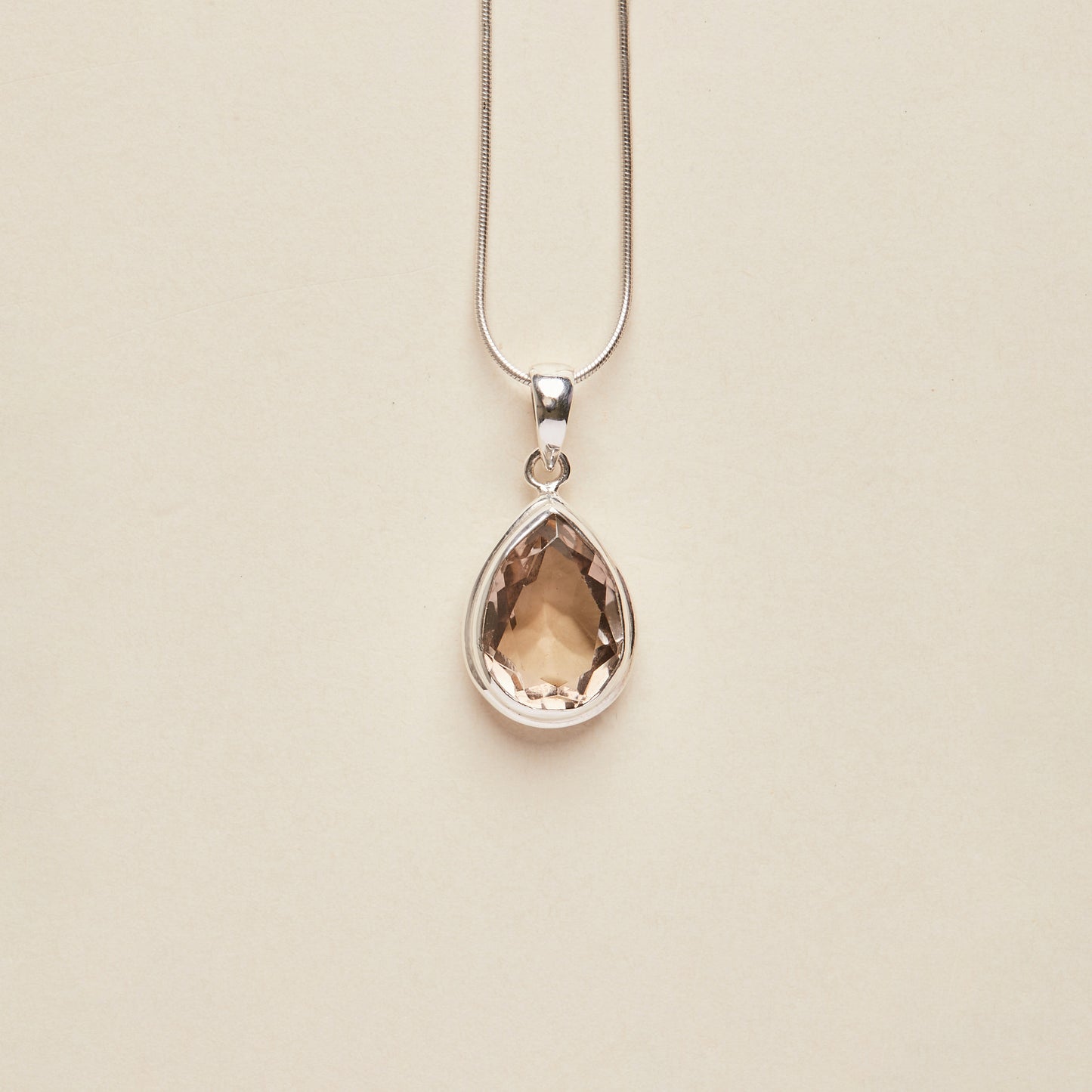 Smoky Quartz Pendant (Pear shape)