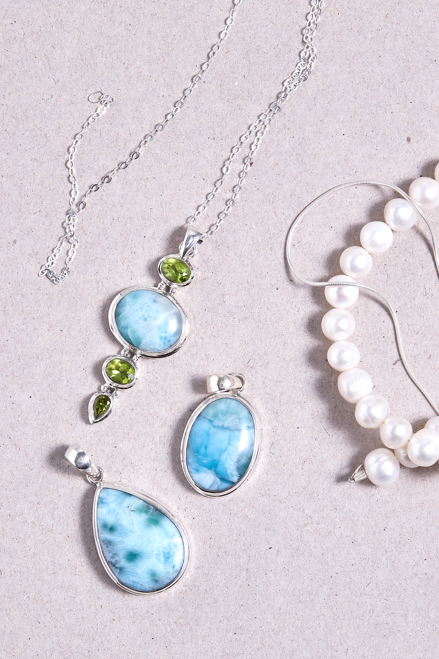 Larimar Pendant (tear drop #2)