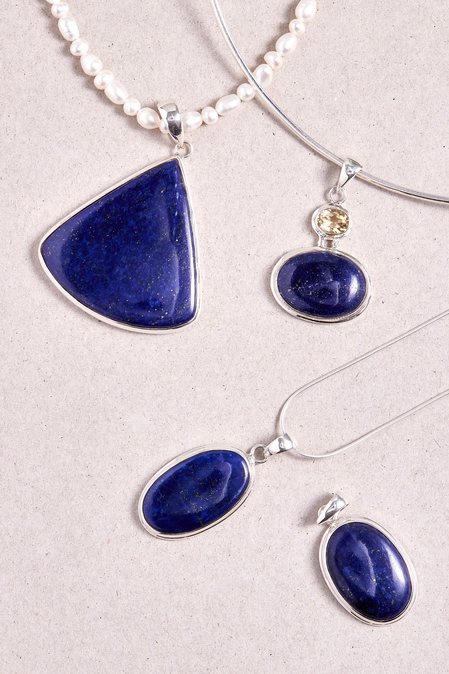Lapis Lazuli Pendant (double bezel)