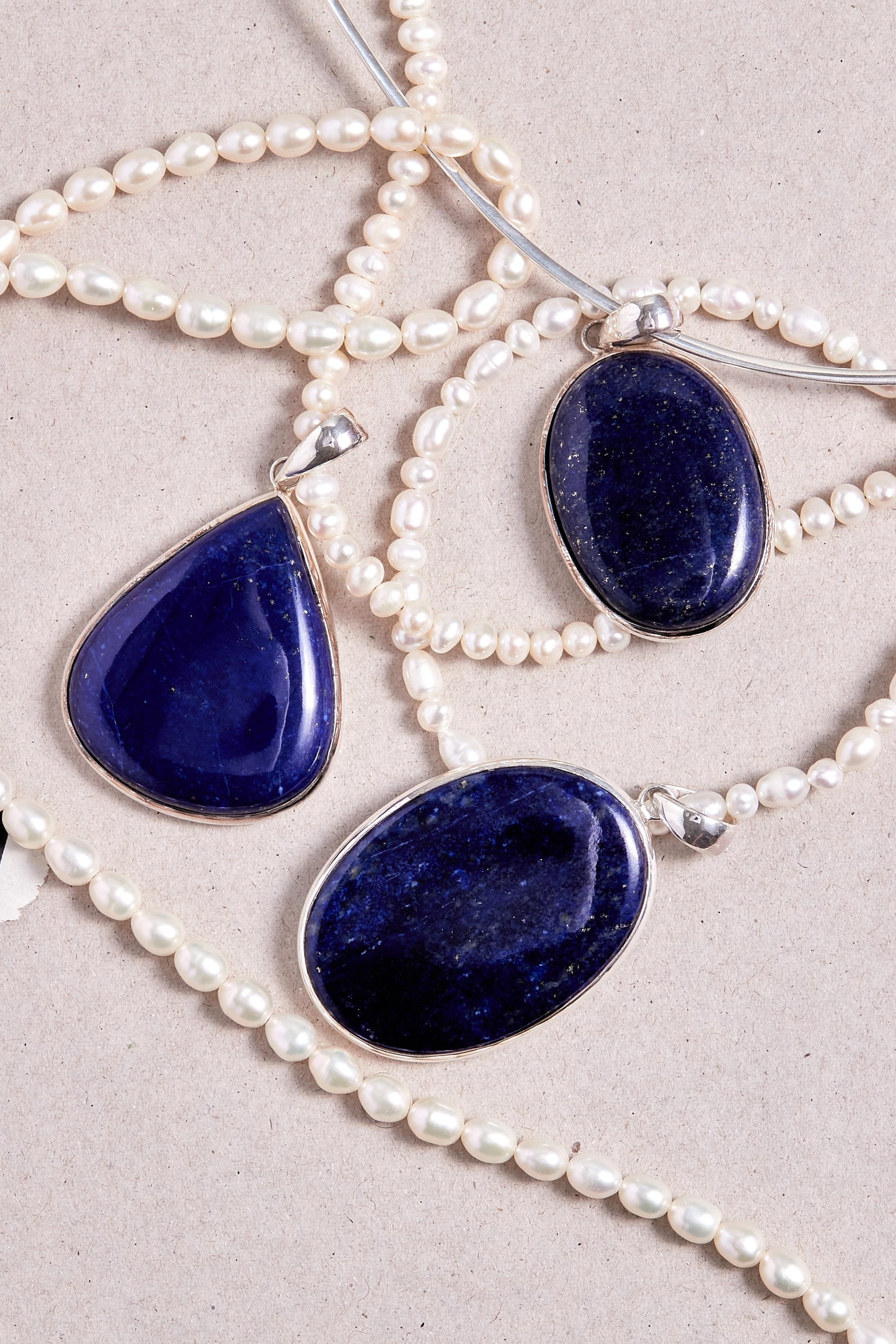 Lapis Lazuli Pendant (large tear drop)