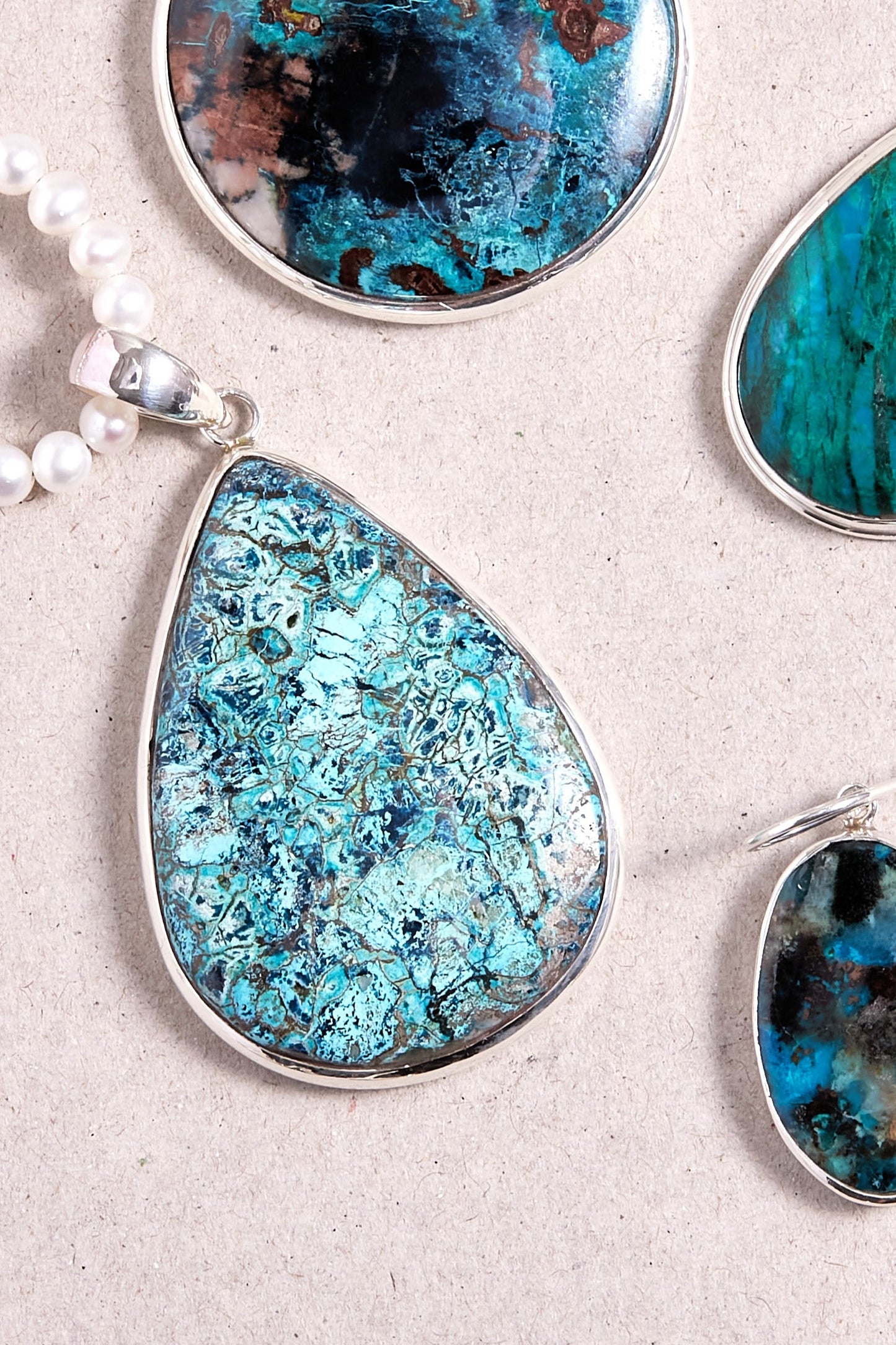 Chrysocolla Pendant (XXL)