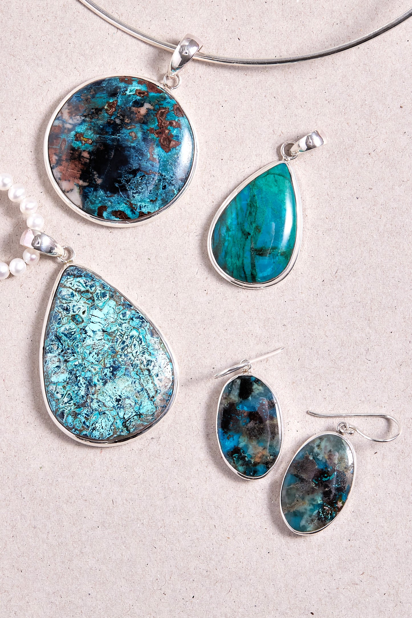 Chrysocolla Pendant (XXL)