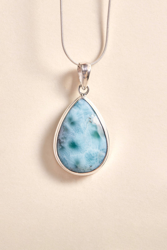 Larimar Pendant (tear drop #2)