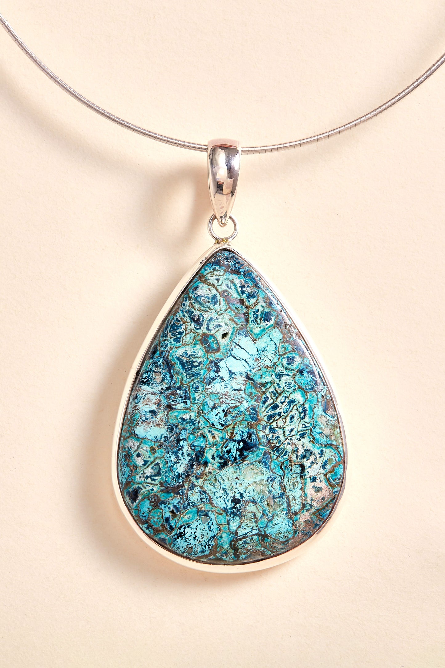 Chrysocolla Pendant (XXL)