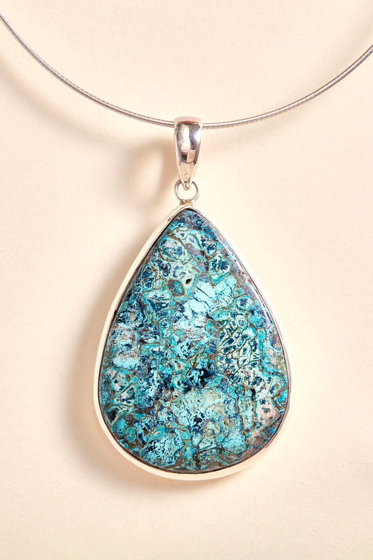 Chrysocolla Pendant (XXL)