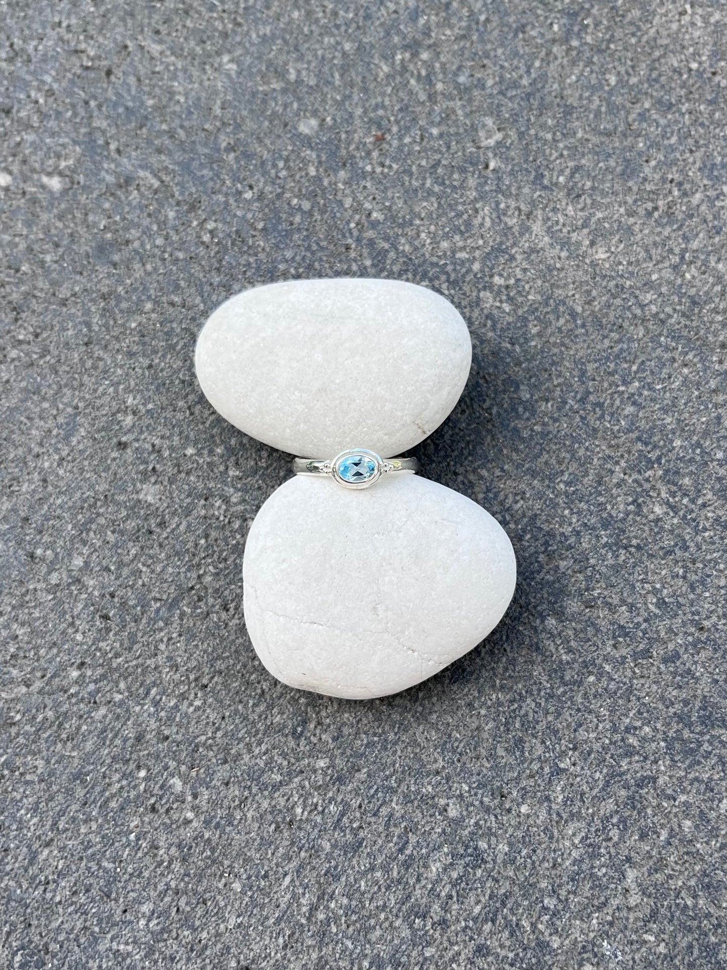 Blue Topaz Ring 9-10 | BTR2