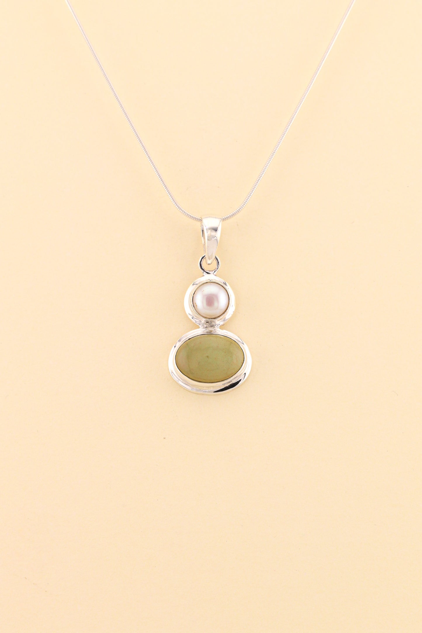 Turquoise and Fresh Water Pearl Pendant | TUPM3