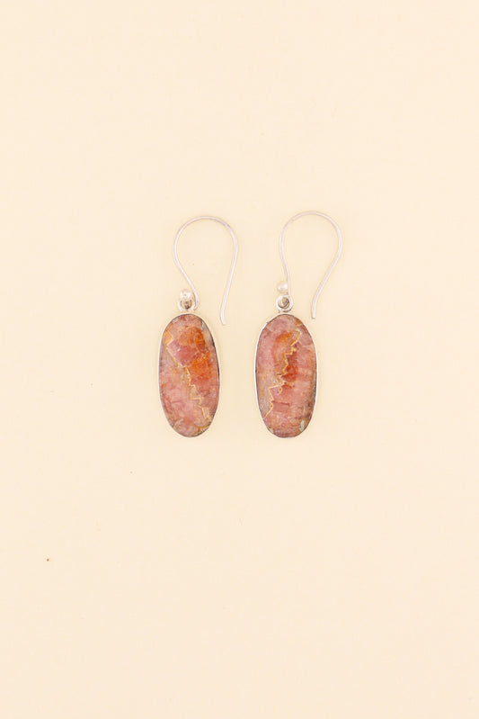 Rhodochrosite Earrings | RHOE4