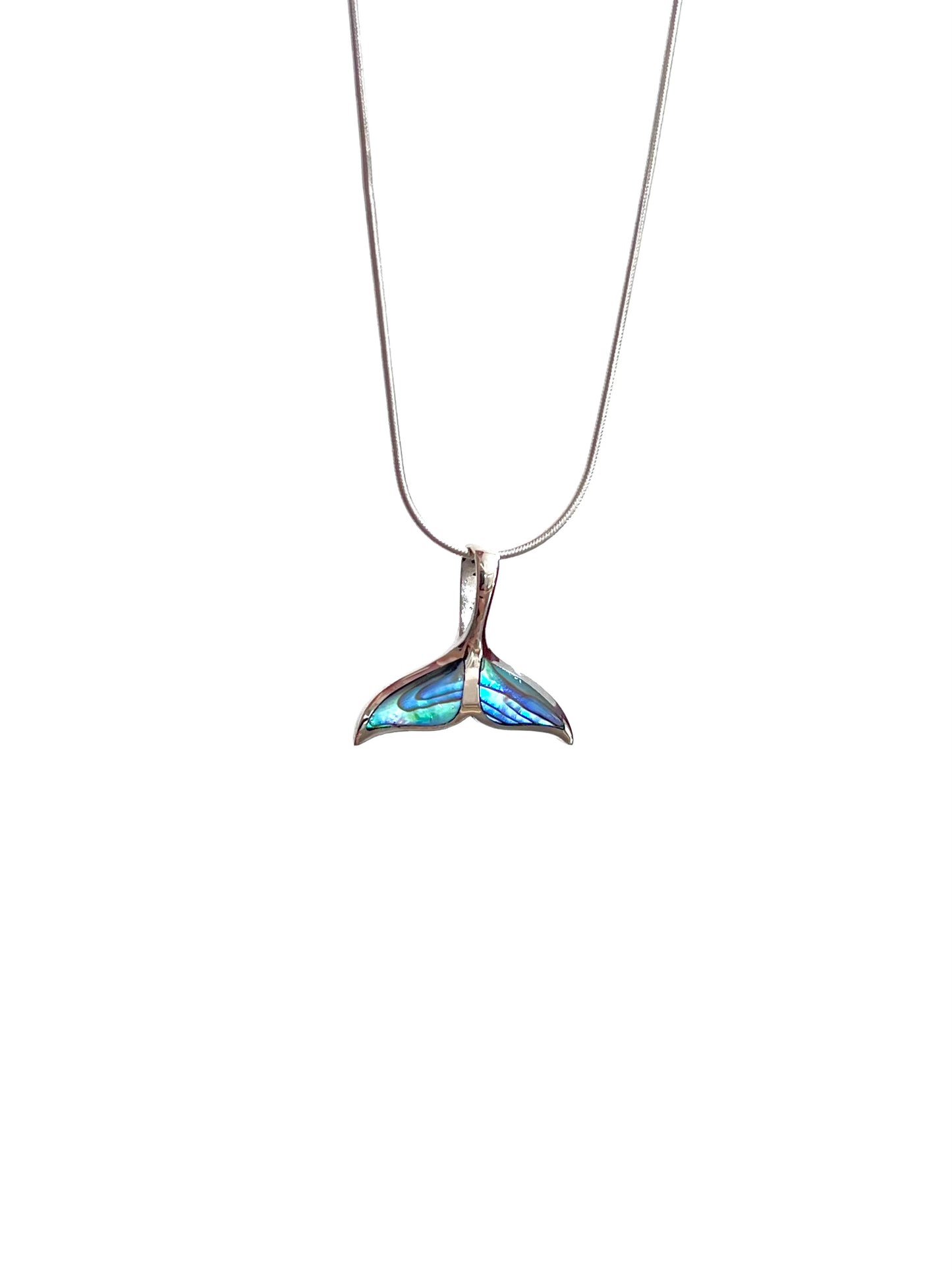 Paua Shell Whale tail Pendant