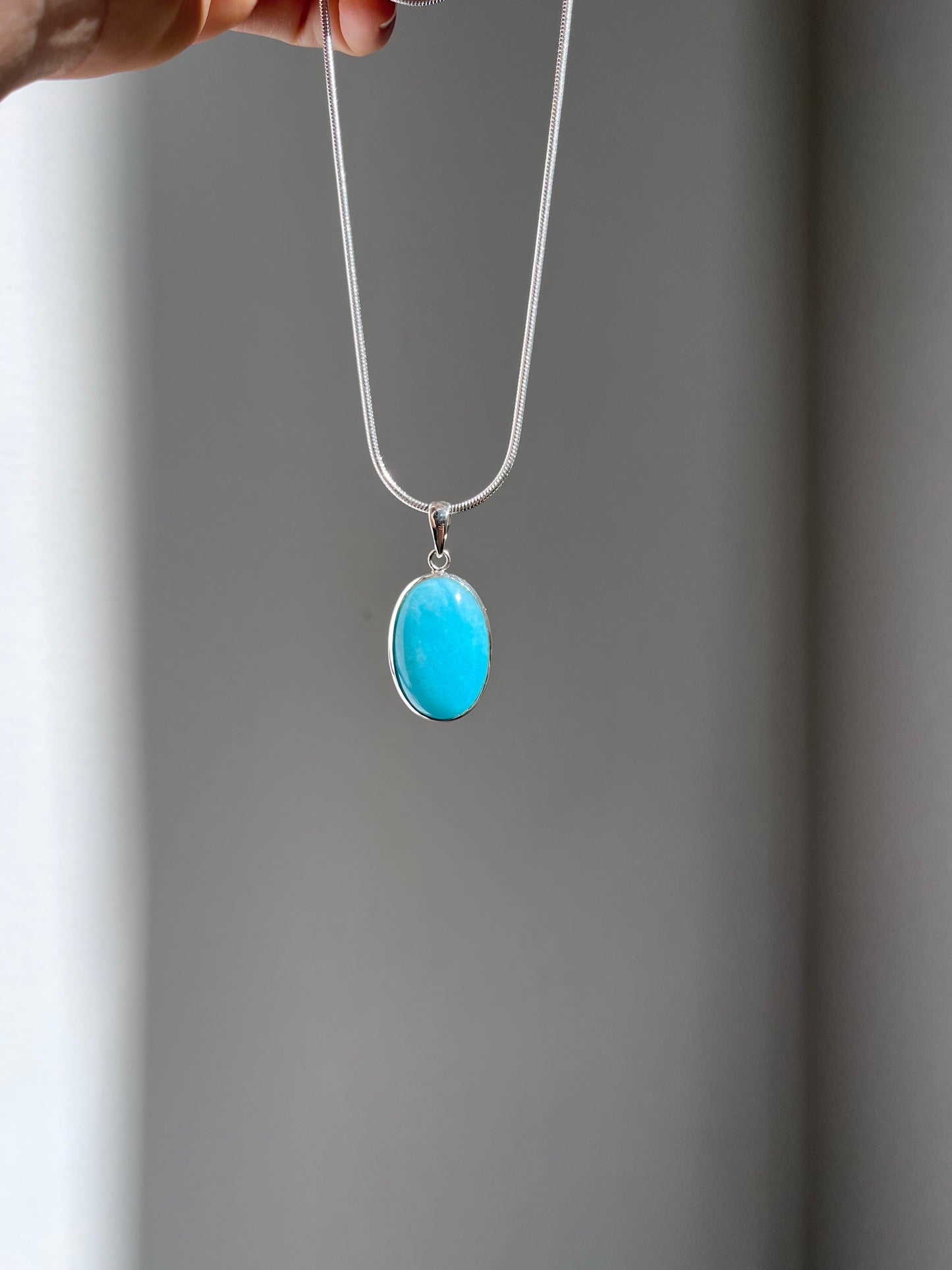 Amazonite pendant (large)
