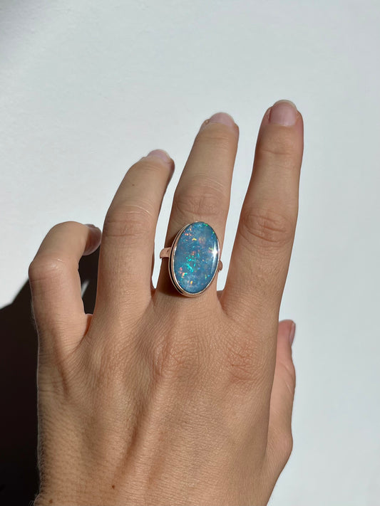 Australian Opal XXL Ring 8 | OPLR20