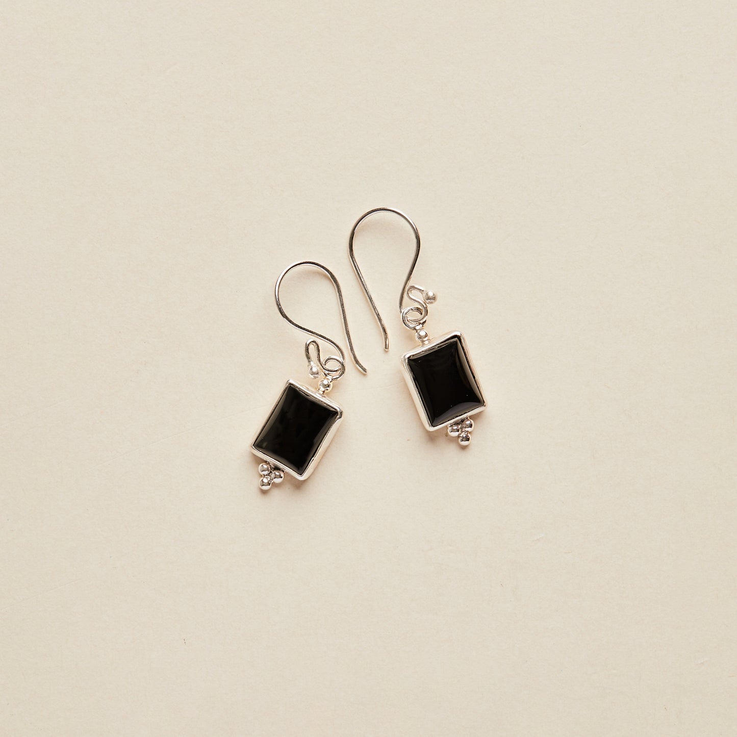 Onyx Earrings (square)