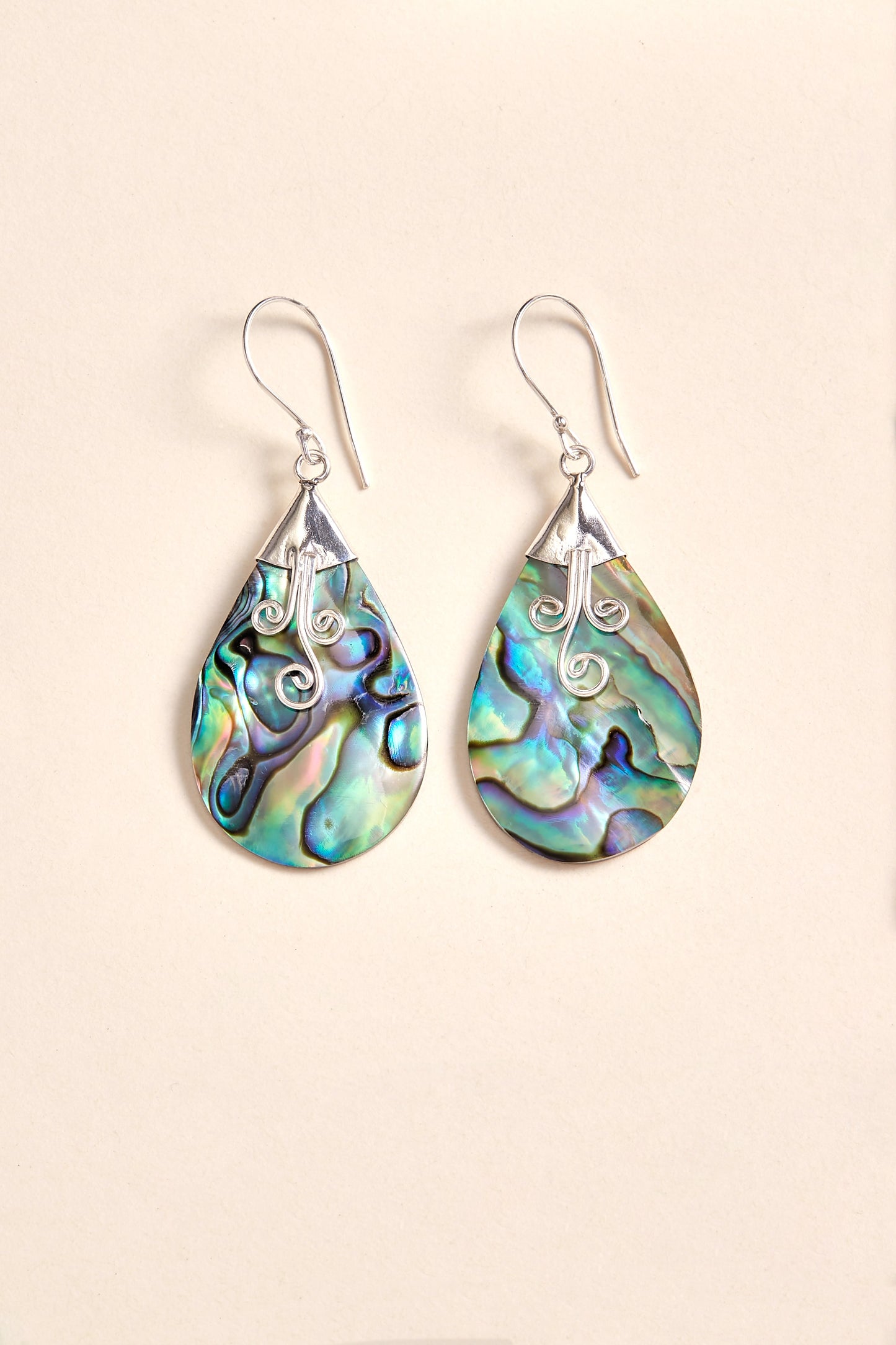 Paua Shell Earrings (large)