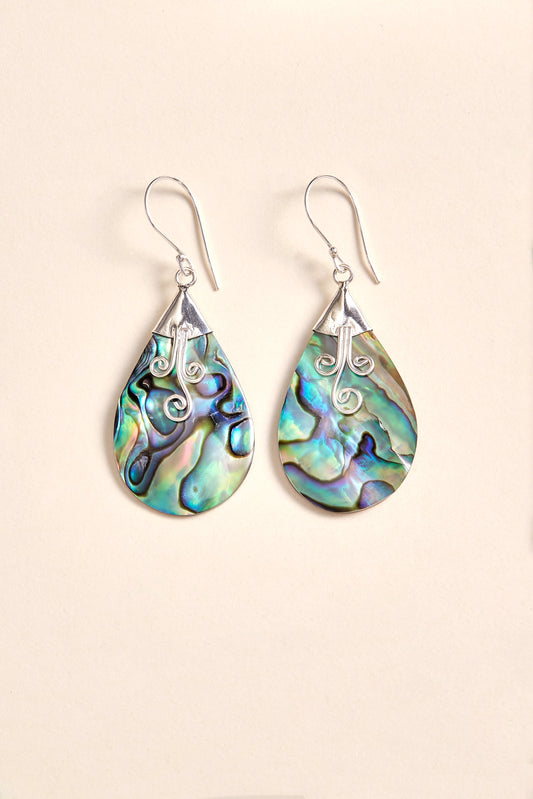 Paua Shell Earrings (large)