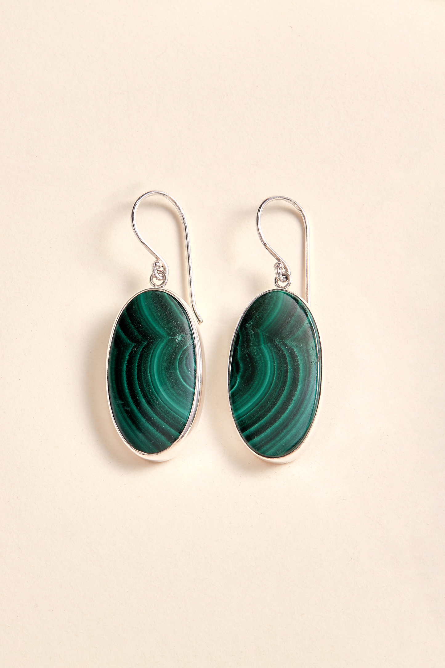 Malachite Earrings (large)