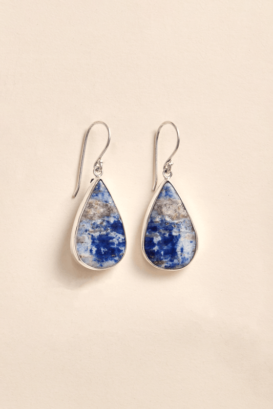 Lapis Lazuli Earrings (tear drop)