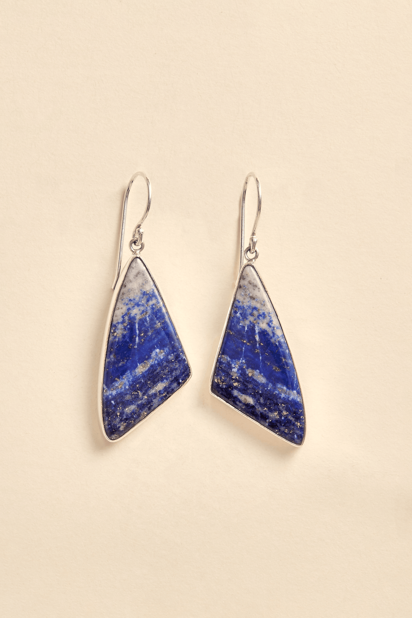 Lapis Lazuli Earrings (triangle)