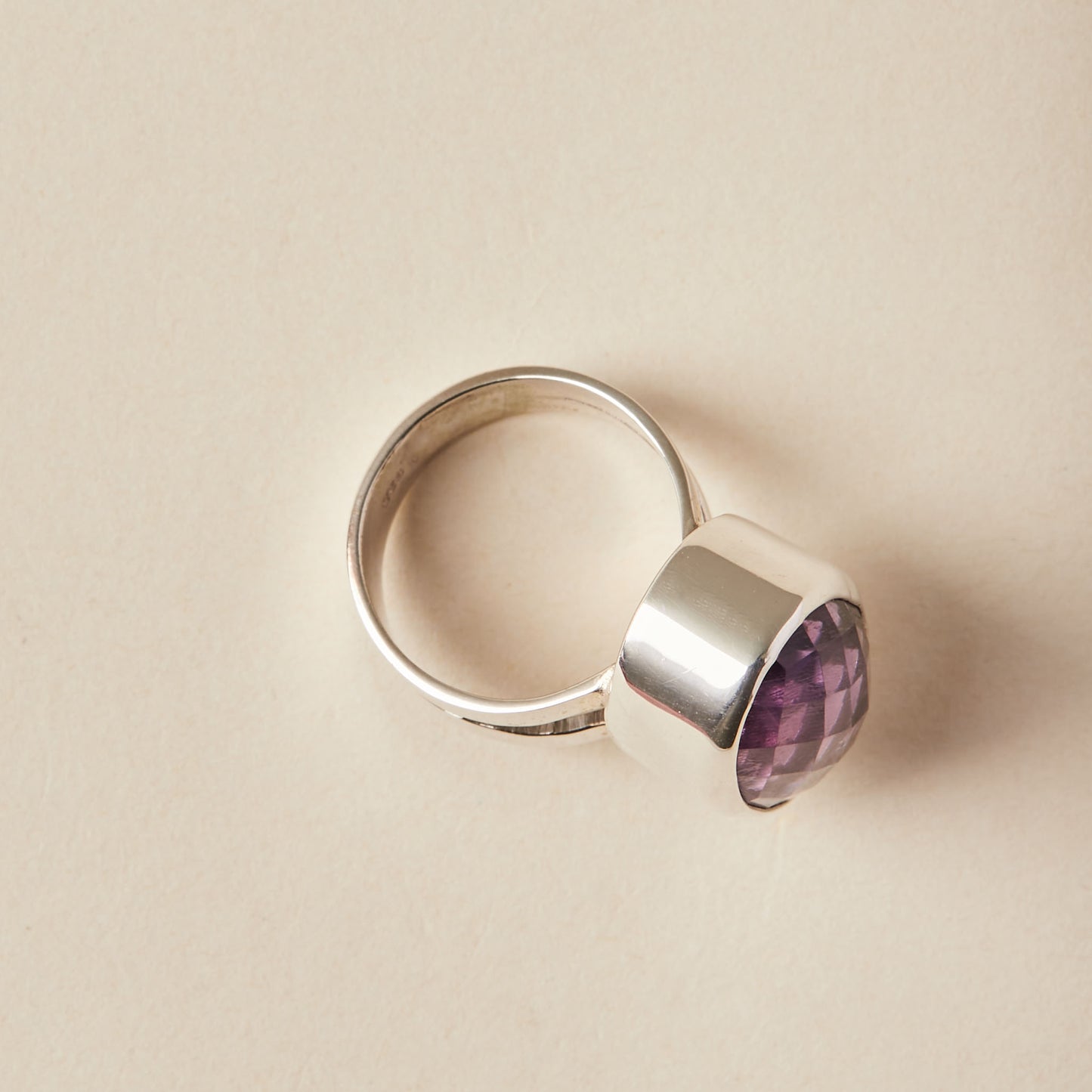 Amethyst Ring (large - double band)