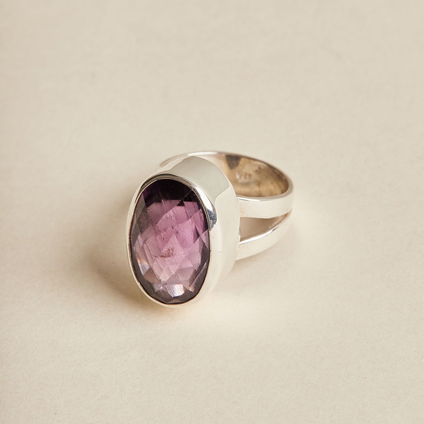 Amethyst Ring (large - double band)