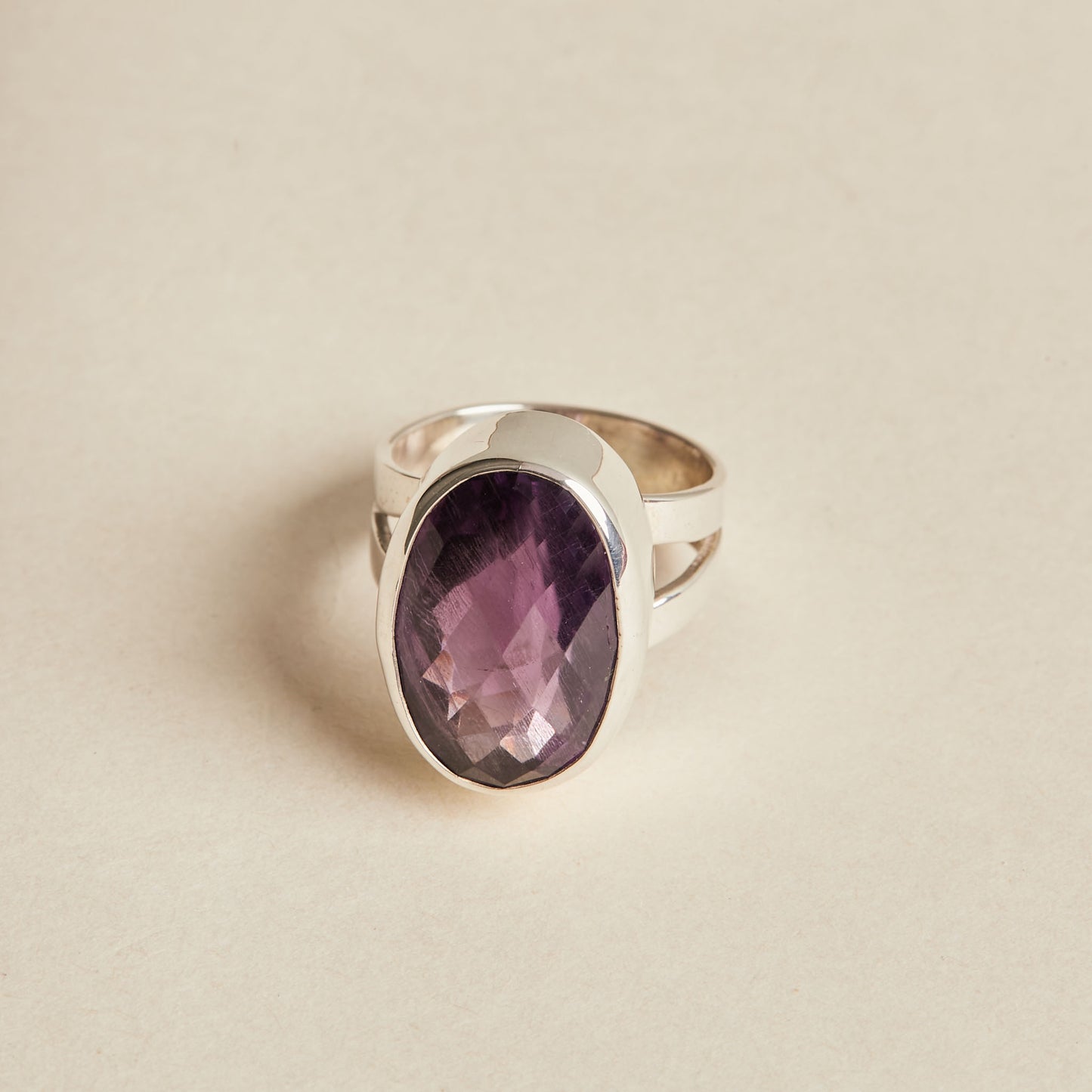 Amethyst Ring (large - double band)