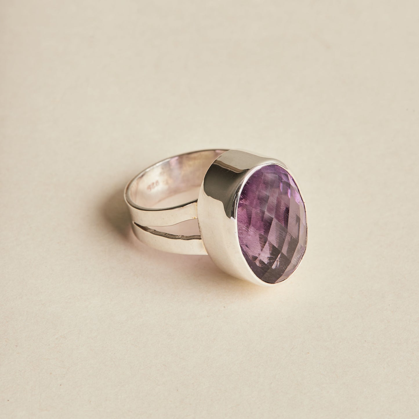 Amethyst Ring (large - double band)