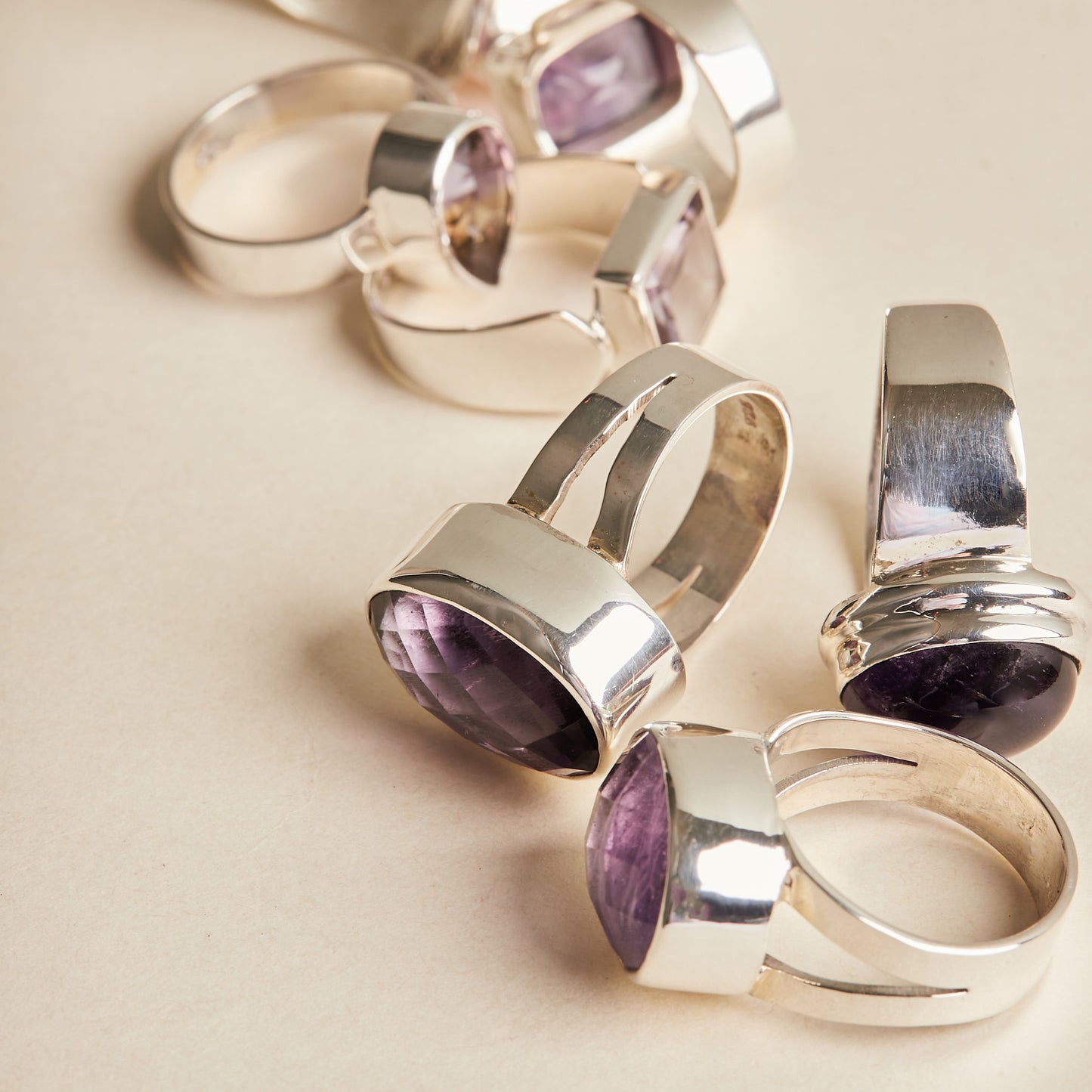 Amethyst Ring (large - double band)