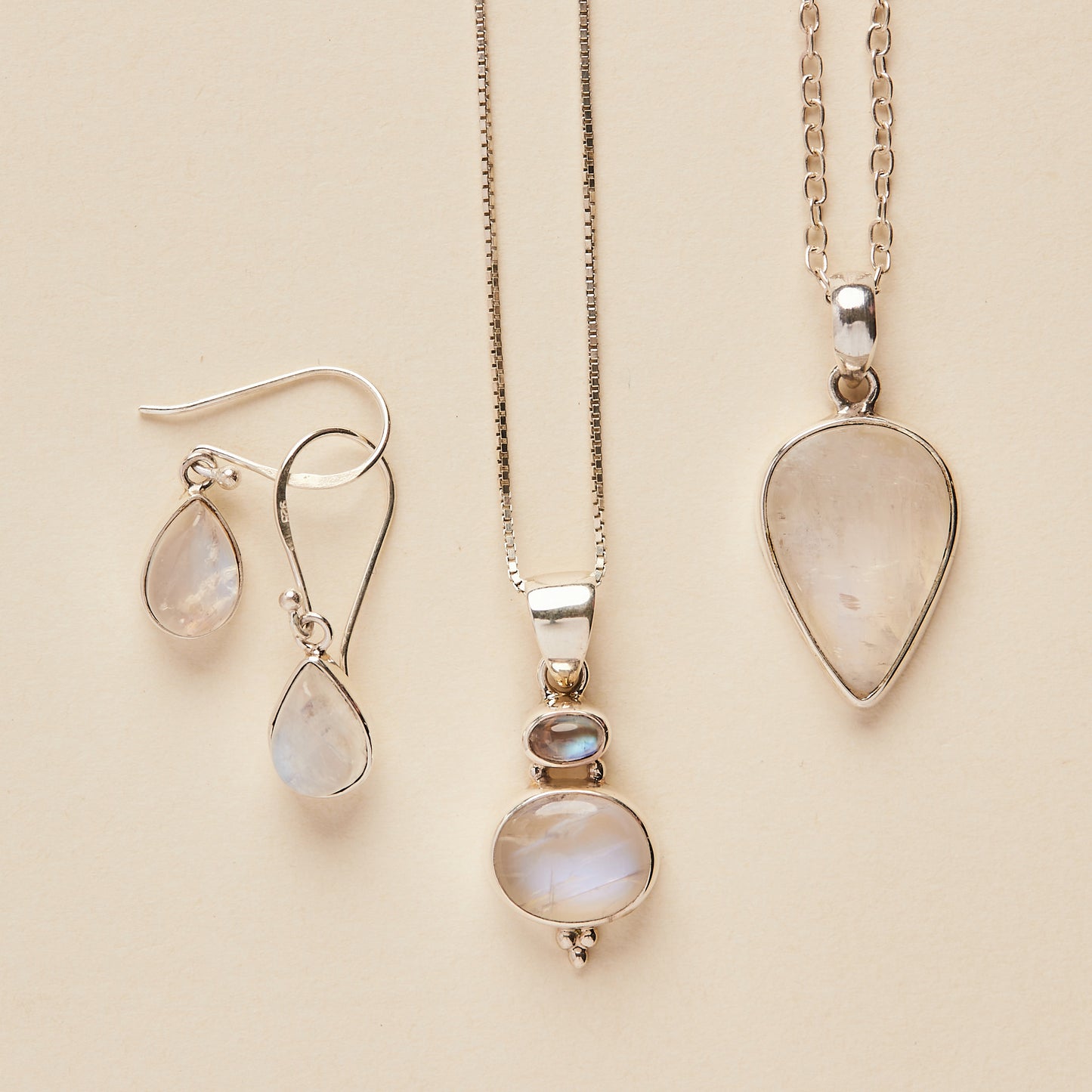 Moonstone Earrings (tear drop)