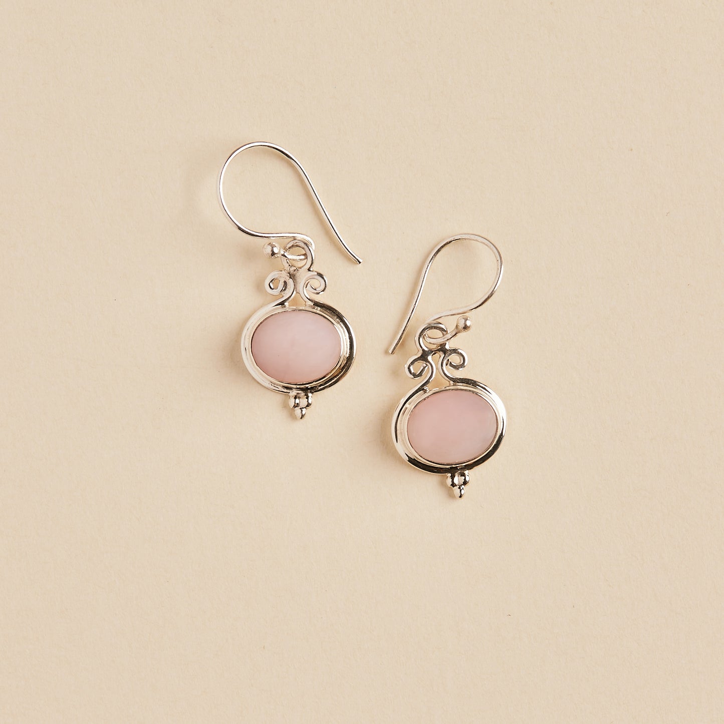 Pink Opal Earrings