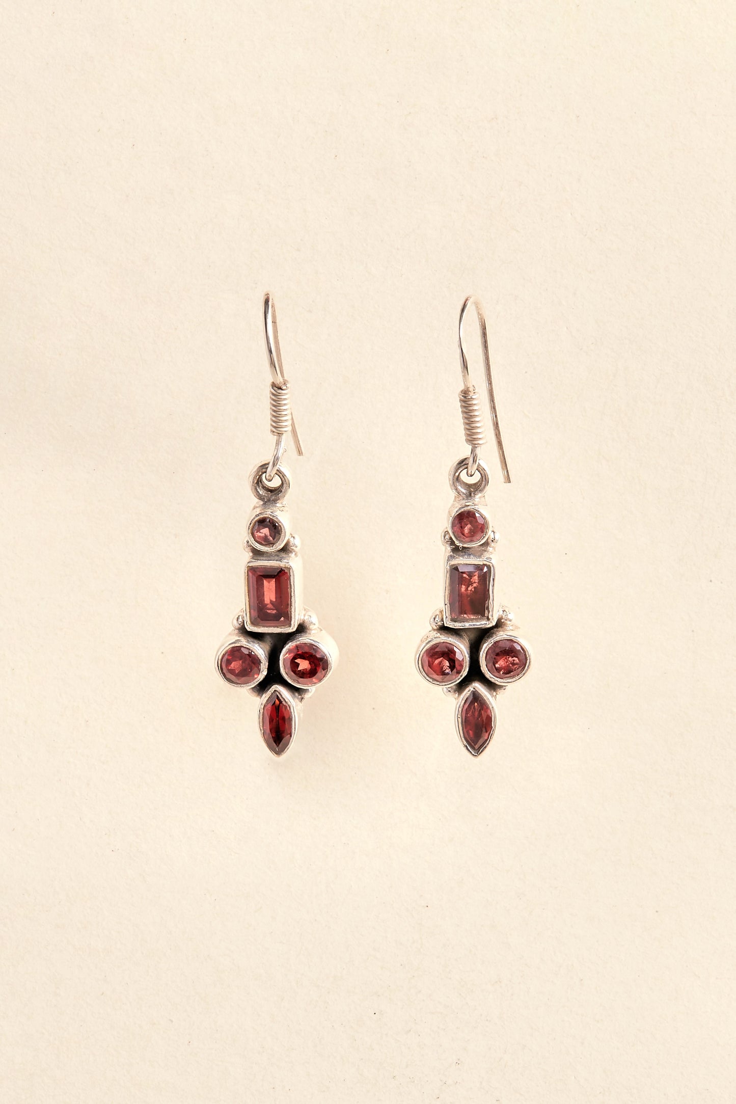 Garnet Earrings (multi stone)