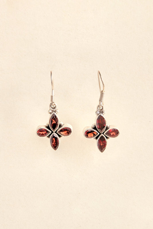 Garnet Earrings (4 stones)