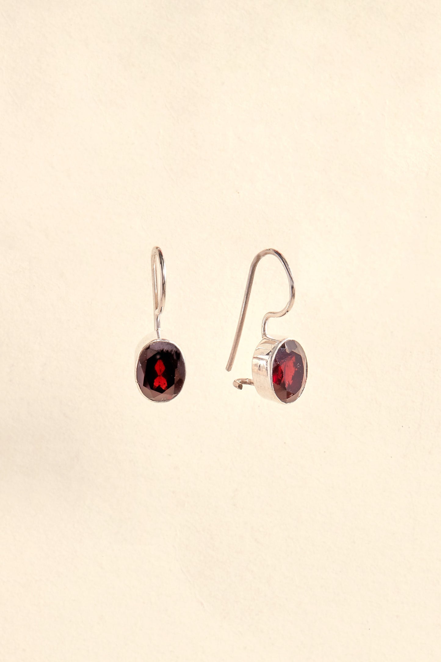 Garnet Earrings (oval)