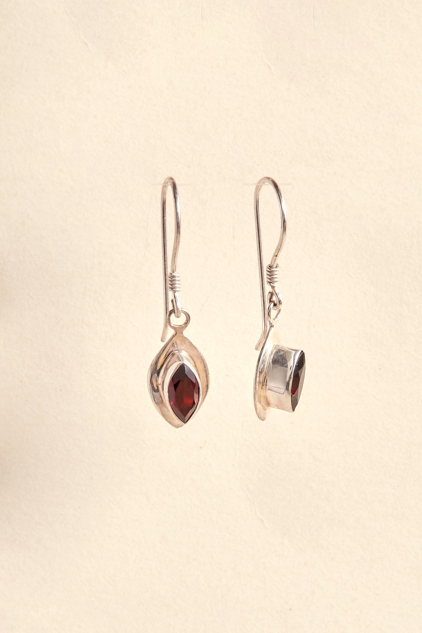 Garnet Earrings (marquise)