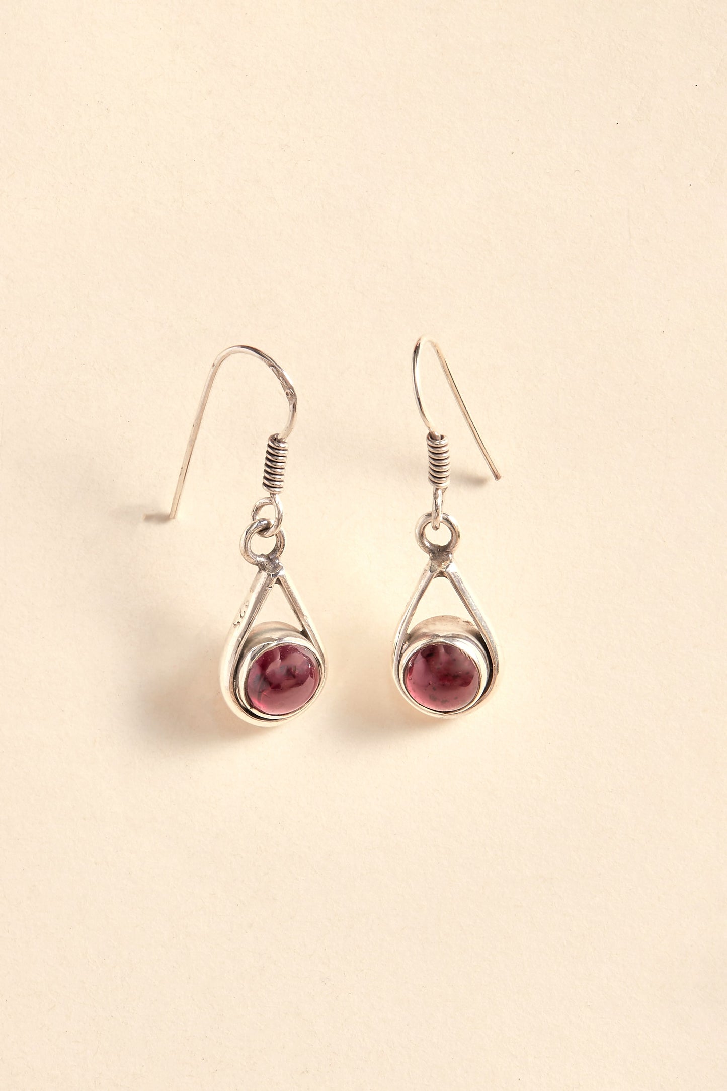 Garnet Earrings (cabochon)