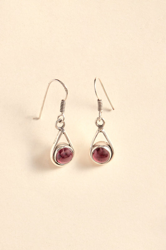 Garnet Earrings (cabochon)