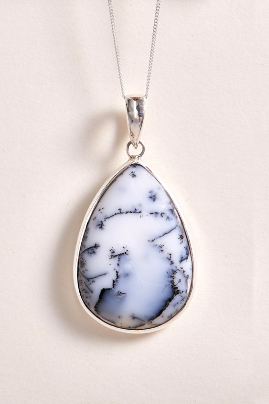 Dendrite Opal Pendant (tear drop)