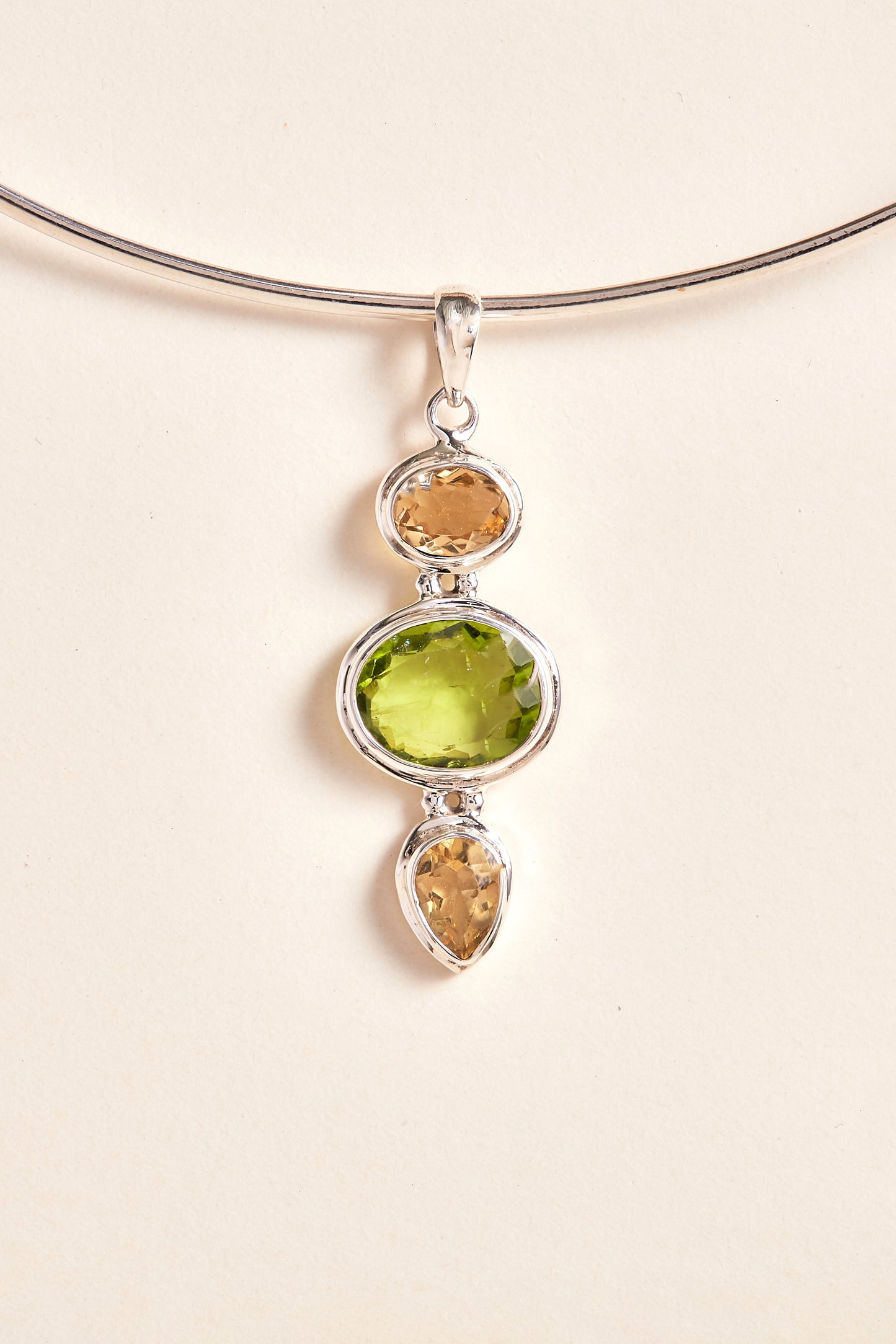 Peridot and Citrine Pendant (multi)