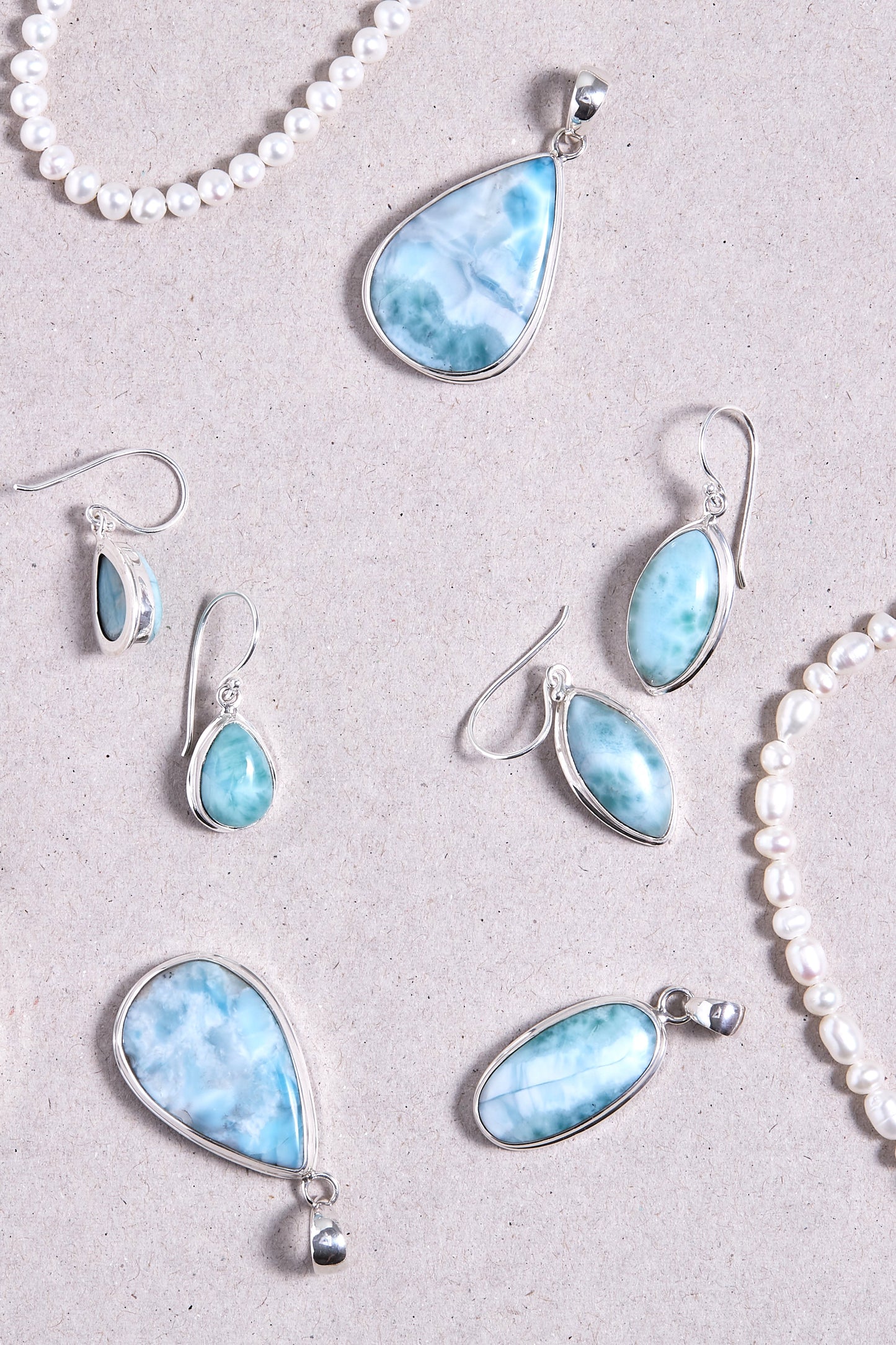 Larimar Earrings (marquise)