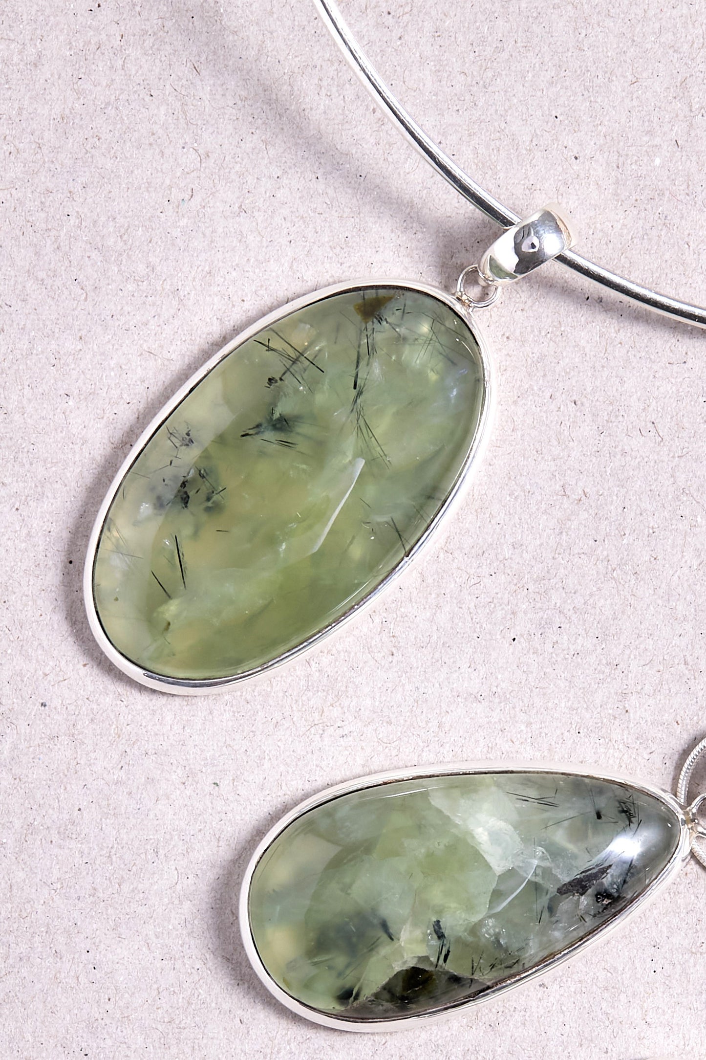 Prehnite Pendant (tear drop)