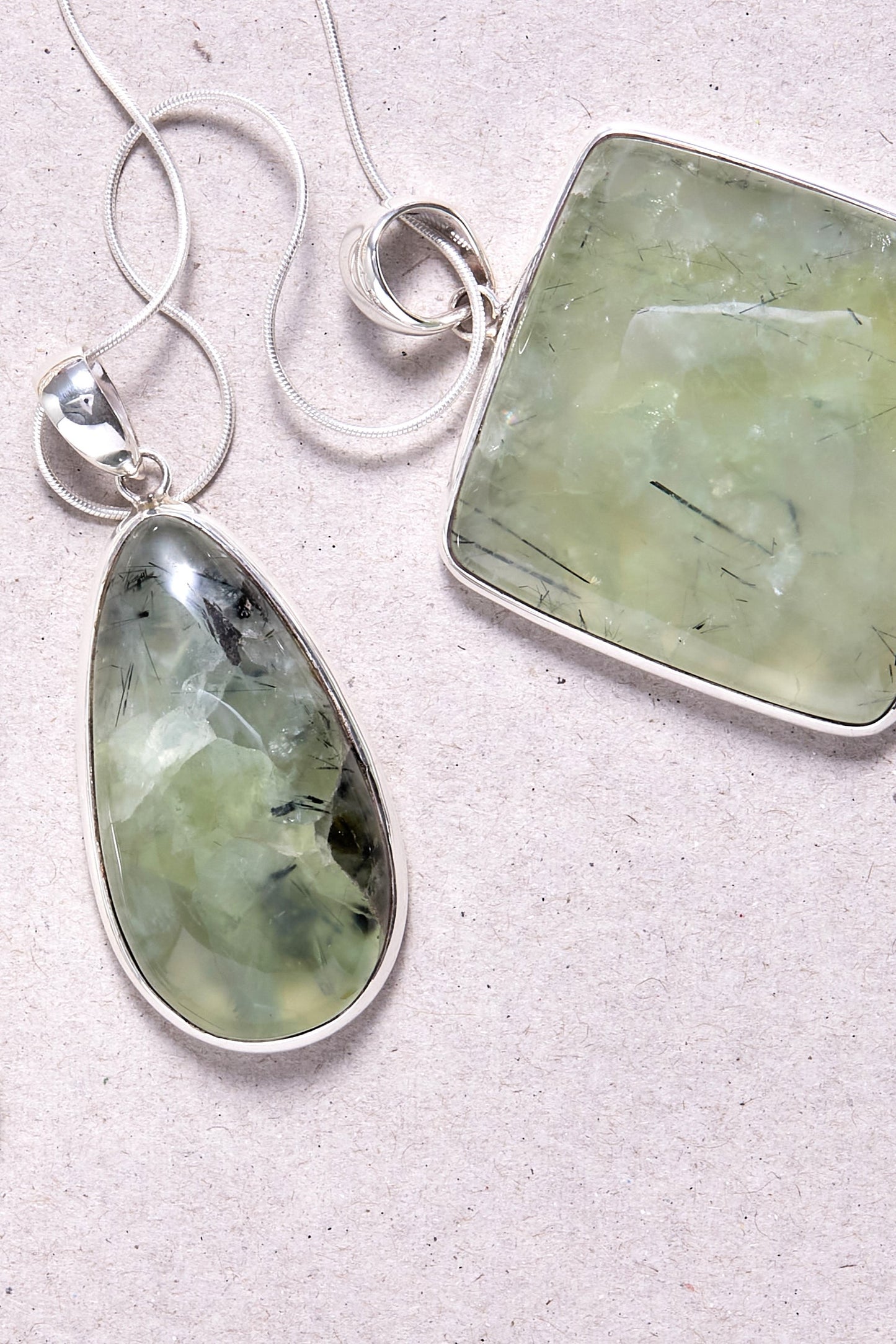 Prehnite Pendant (tear drop)