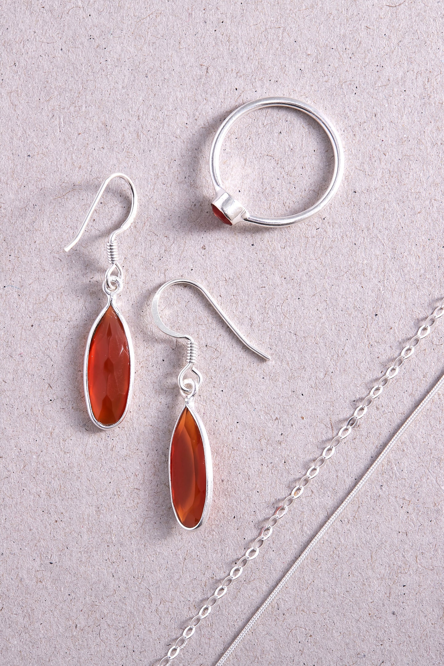 Faceted Carnelian Earrings