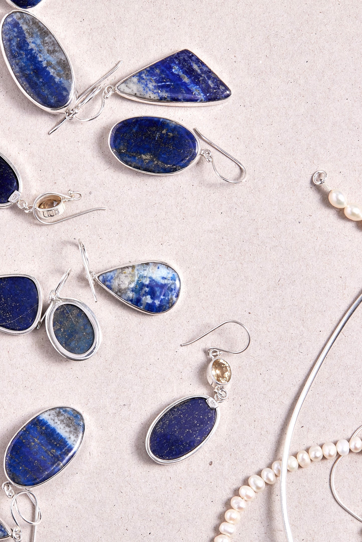 Lapis Lazuli Earrings (tear drop)