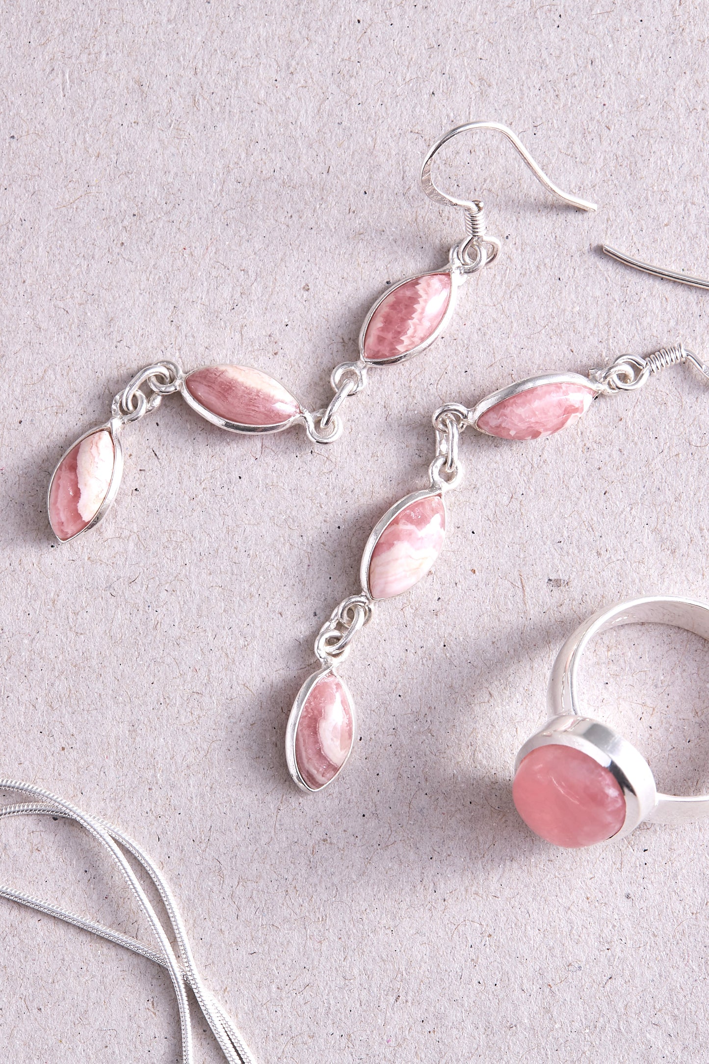 Rhodochrosite Earrings