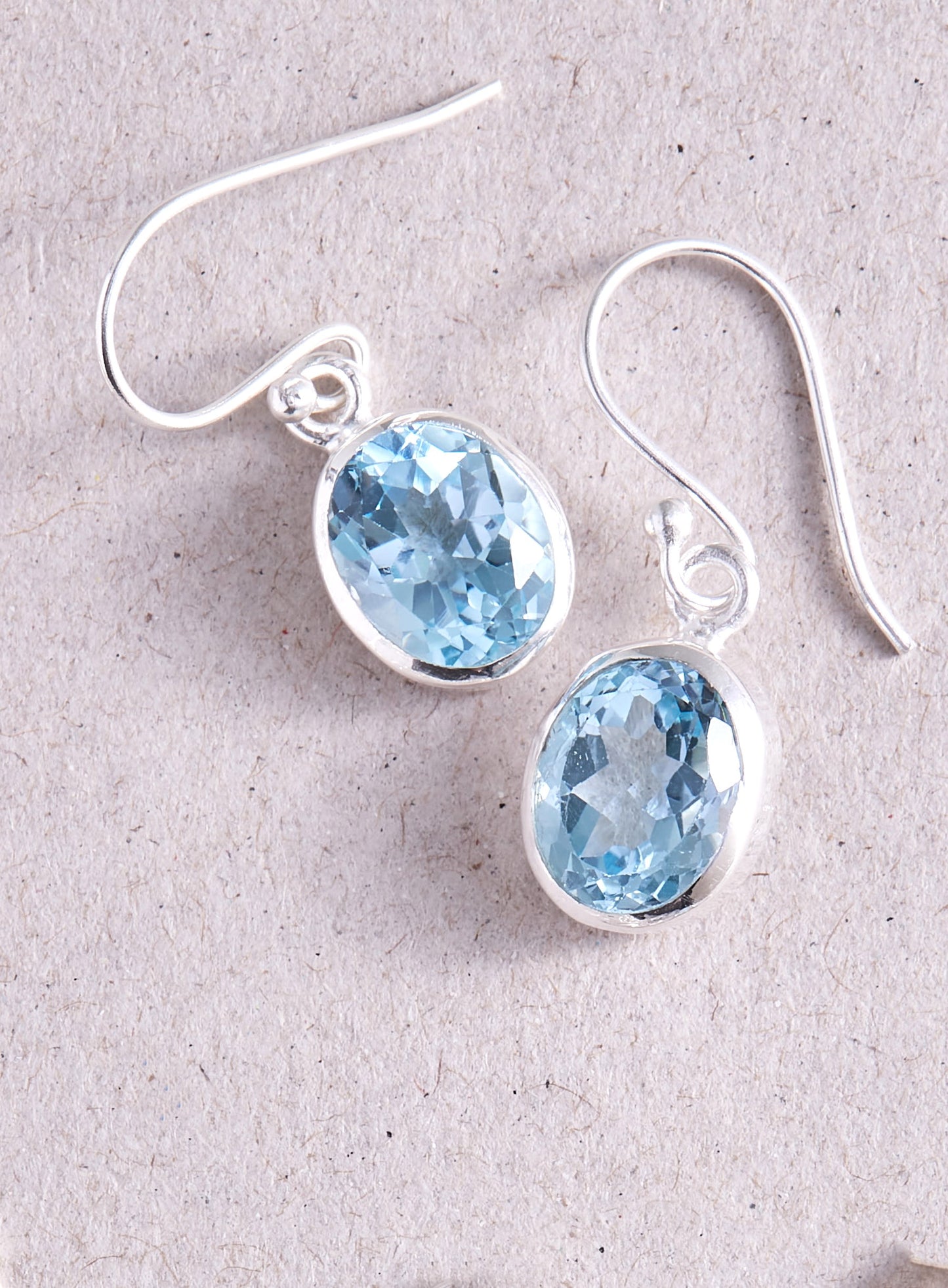 Blue Topaz Earrings (large)