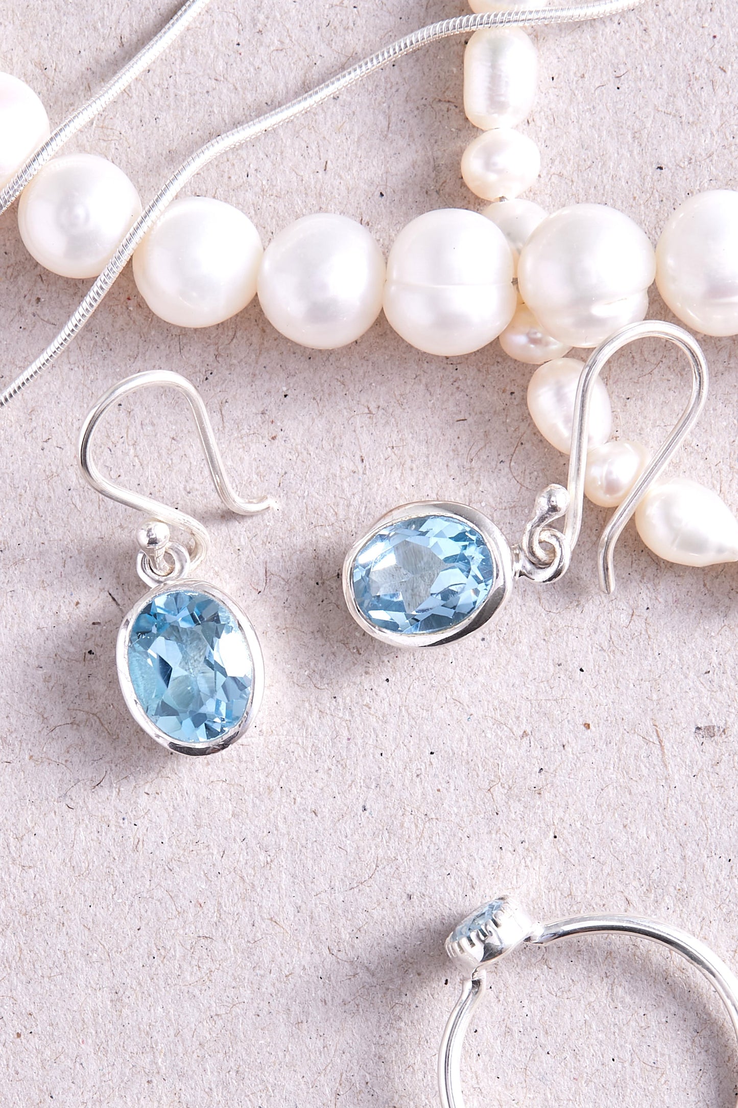 Blue Topaz Earrings (medium)