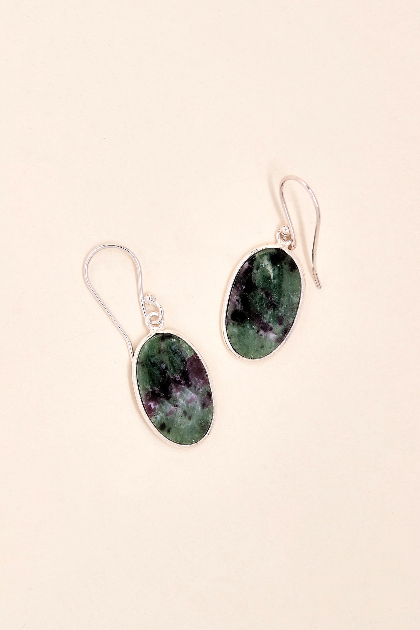 Ruby Zoisite Earrings