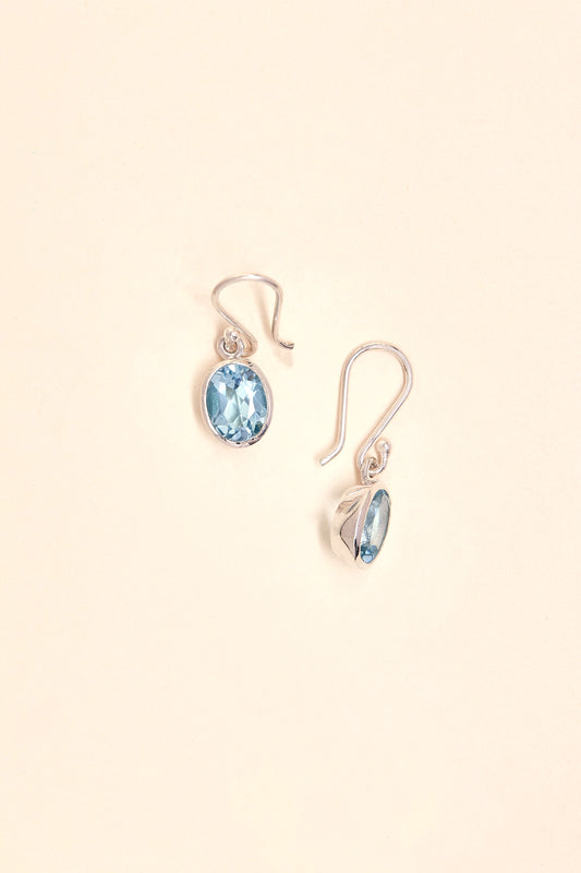 Blue Topaz Earrings (large)