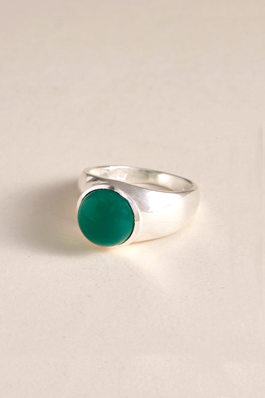 Green Agate Ring