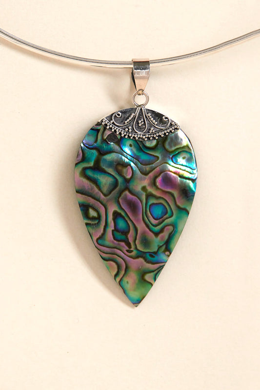 Paua Shell Pendant #1