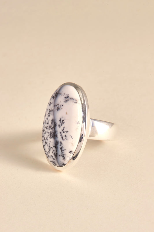 Dendrite Opal Ring