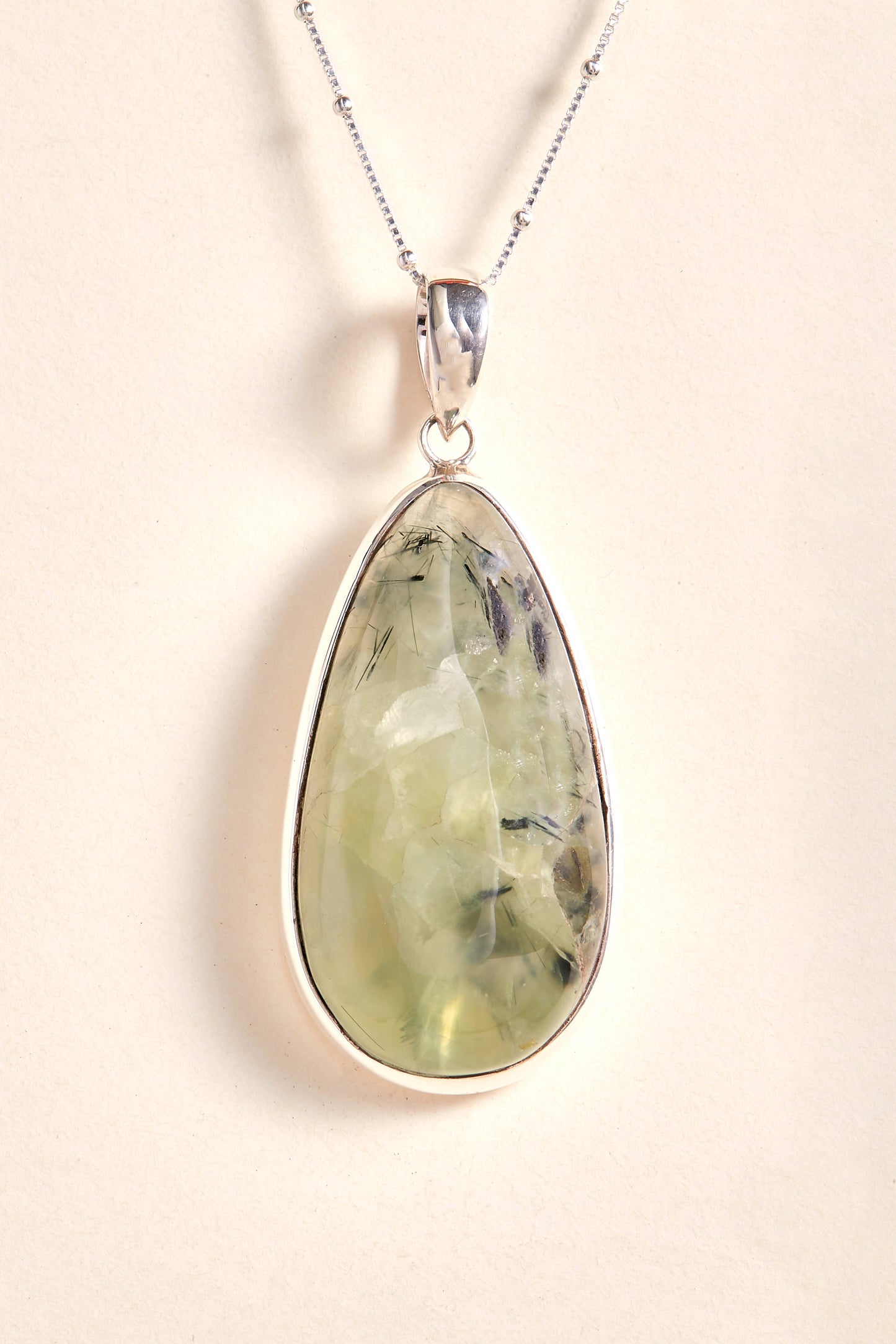 Prehnite Pendant (tear drop)